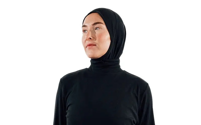 Sports Hijab - Black Slash End