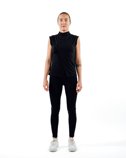 Sleeveless Workout Top - Black