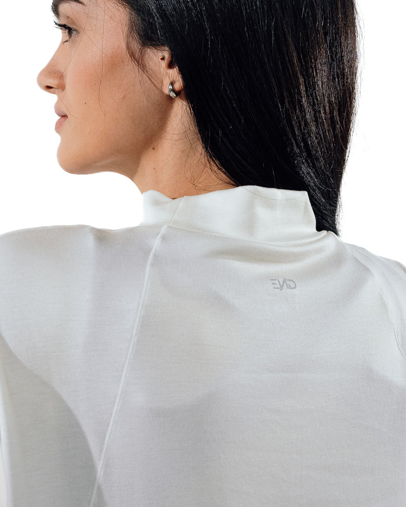 Cropped Workout Top - White