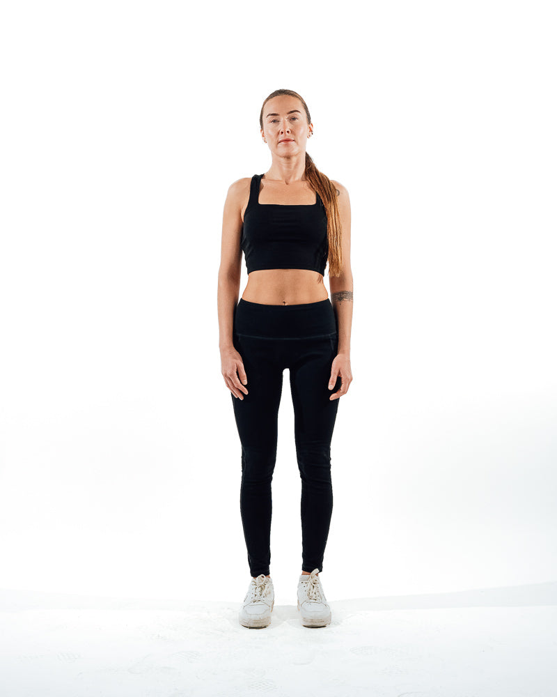 High-Waisted Leggings - Black