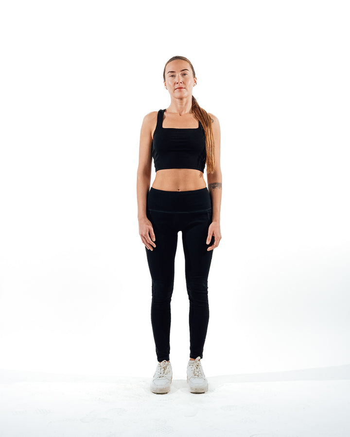 High-Waisted Leggings - Black