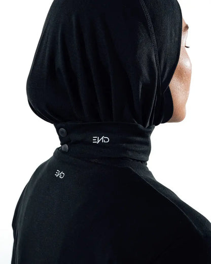 Sports Hijab - Black Slash End