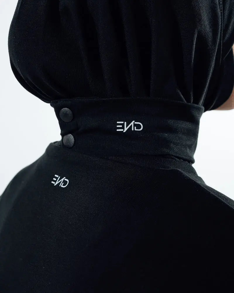 Sports Hijab - Black Slash End