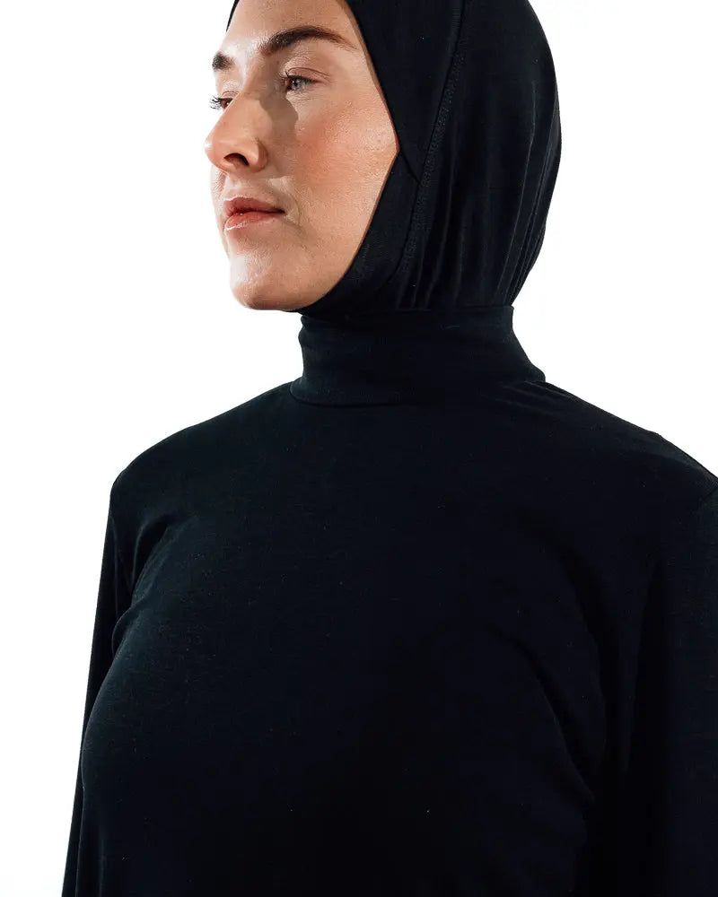 Sports Hijab - Black Slash End