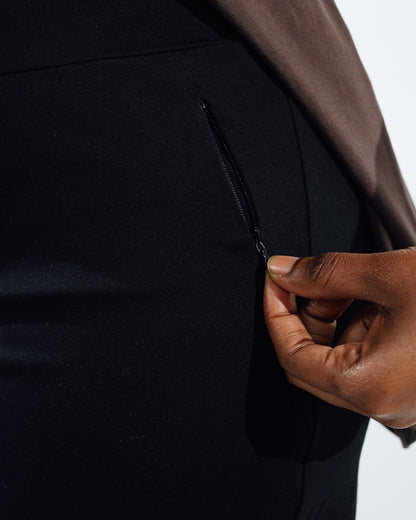 Wide-Leg Workout Pants - Navy