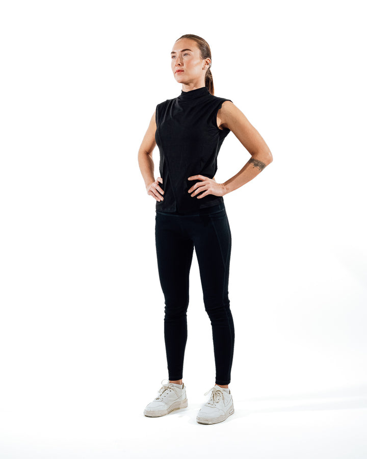 High-Waisted Leggings - Black