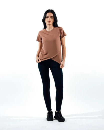 Performance T-Shirt - Peach Slash End
