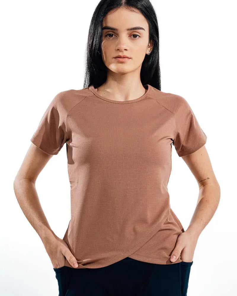 Performance T-Shirt - Peach Slash End