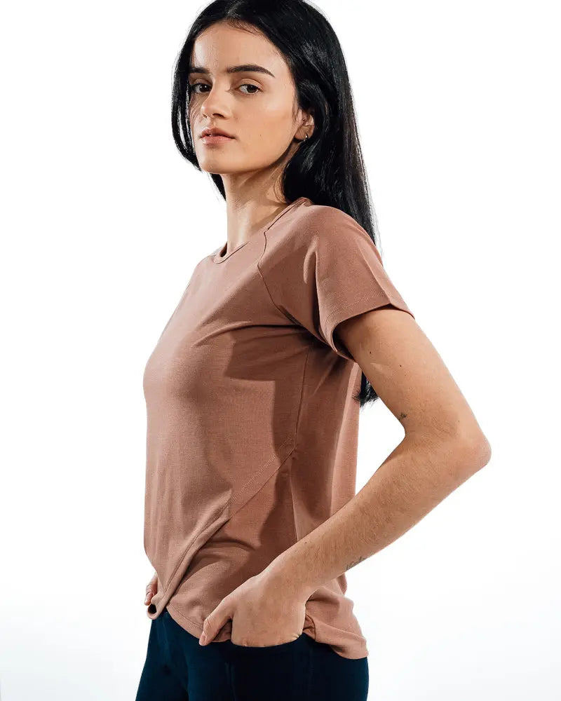 Performance T-Shirt - Peach Slash End