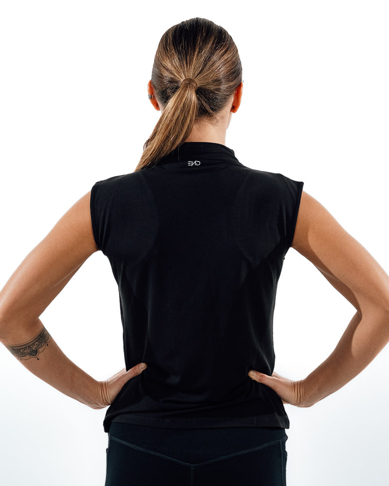 Sleeveless Workout Top - Black