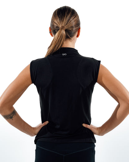 Sleeveless Workout Top - Black
