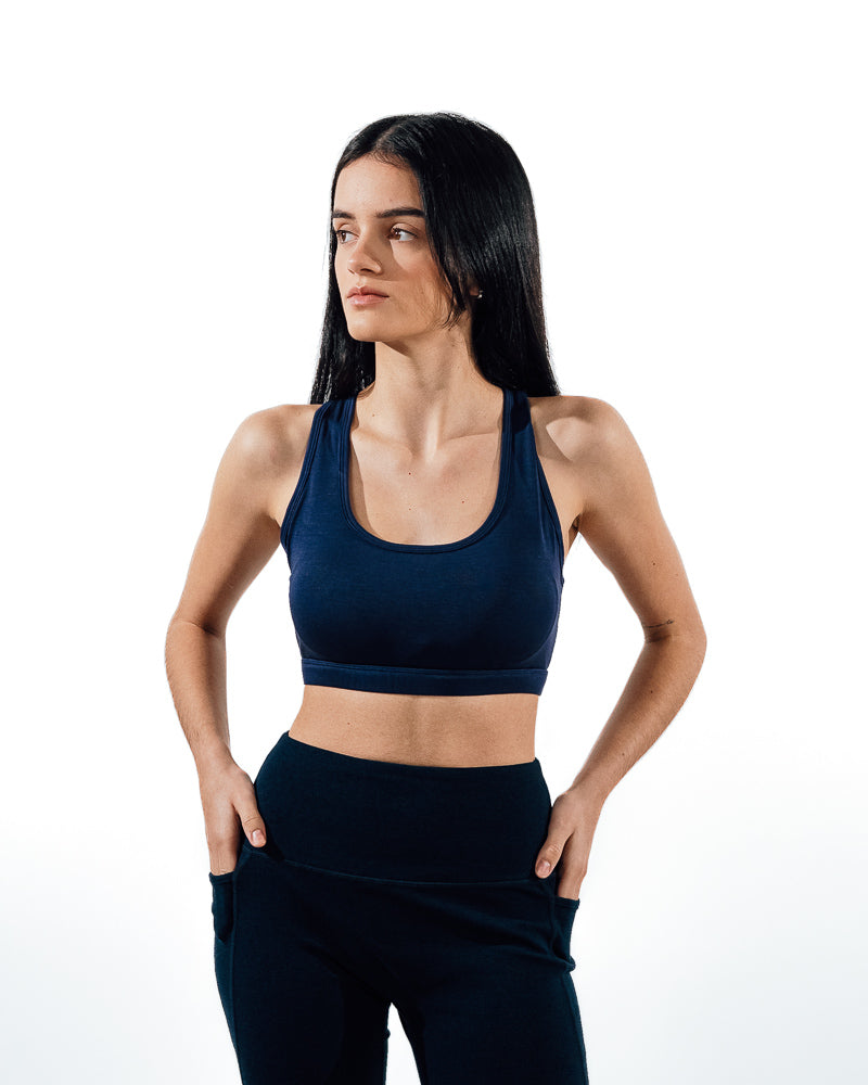 Essential Sports Bra - Navy