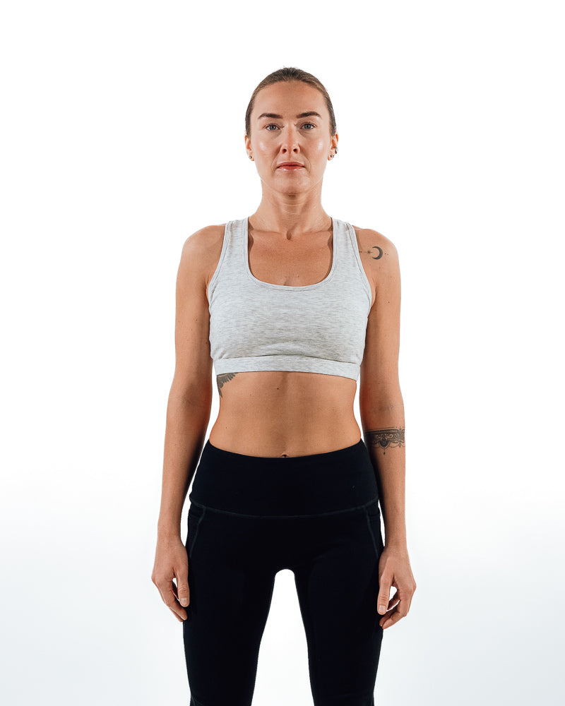 Essential Sports Bra - Grey Slash End