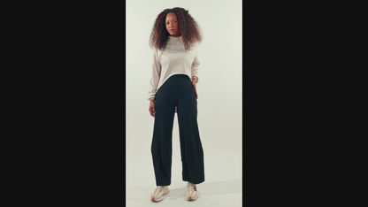 Cropped Workout Top - White